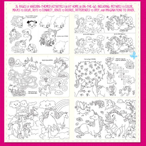 Unicorn 3 Piece Gift Pack | Activity Book, Crayons, Stickers - Girl Nation