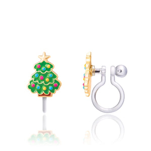 Clip On Earrings | Happy Christmas Tree - Girl Nation