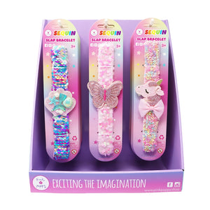 Sparkle Slap Bands - Pink Poppy