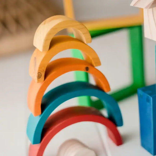 Rainbow Nesting Blocks - Q Toys