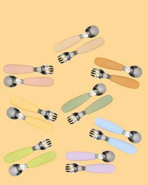 Silicone Cutlery Set - Blossom - Kiin