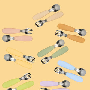 Silicone Cutlery Set - Vanilla - Kiin