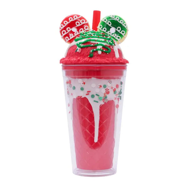 Christmas Donut Red Sorbet Sipper - Splosh
