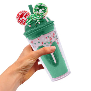 Christmas Donut Green Sorbet Sipper - Splosh