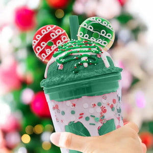 Christmas Donut Green Sorbet Sipper - Splosh