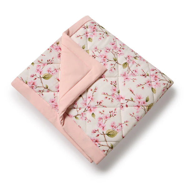 Cherry Blossom Organic Cotton Cot Comforter - Snuggle Hunny