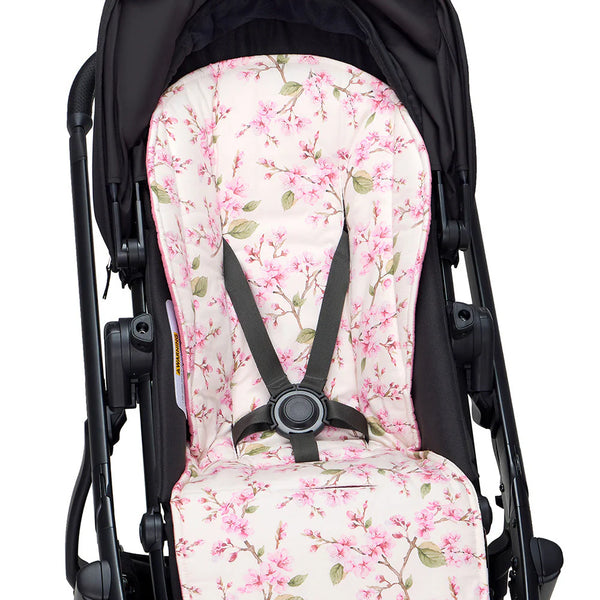 Cherry Blossom Universal Organic Pram Liner - Snuggle Hunny
