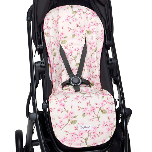 Cherry Blossom Universal Organic Pram Liner - Snuggle Hunny