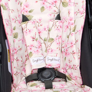 Pram Strap Covers - Cherry Blossom - Snuggle Hunny