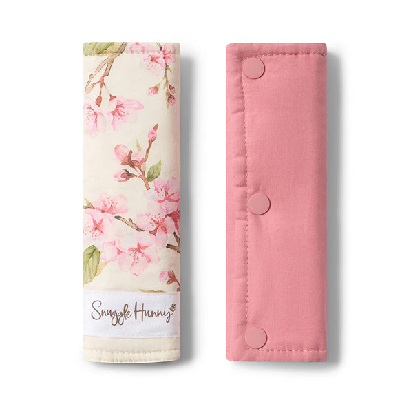 Pram Strap Covers - Cherry Blossom - Snuggle Hunny