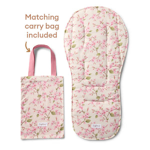 Cherry Blossom Universal Organic Pram Liner - Snuggle Hunny