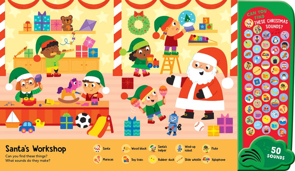 Look & Find - 50-Button Mega Sound Book - Christmas