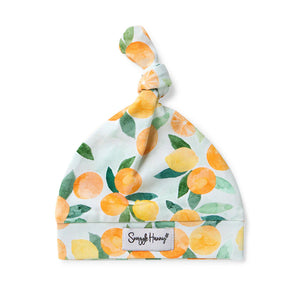 Citrus Squeeze Organic Knotted Beanie - Snuggle Hunny