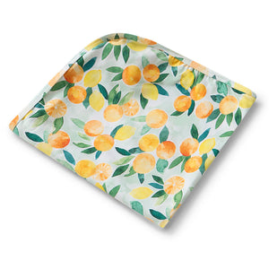 Citrus Squeeze Organic Jersey Wrap & Beanie Set - Snuggle Hunny