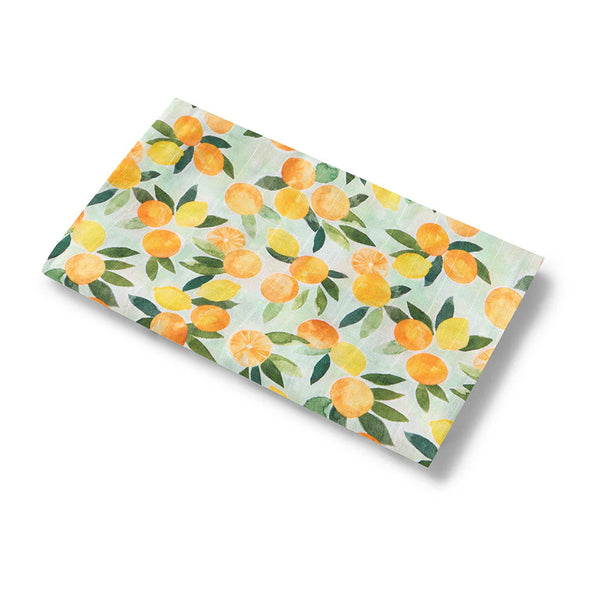 Citrus Squeeze Organic Muslin Wrap - Snuggle Hunny