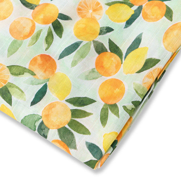 Citrus Squeeze Organic Muslin Wrap - Snuggle Hunny