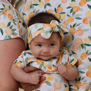 Citrus Squeeze Organic Topknot - Snuggle Hunny