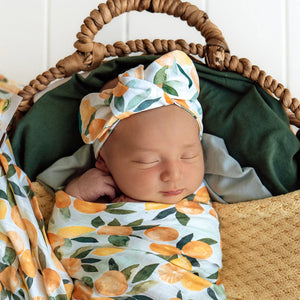 Citrus Squeeze Organic Topknot - Snuggle Hunny