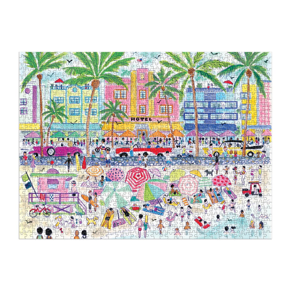 South Beach Miami Puzzle - 1000pcs - Galison