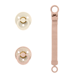 Colour Dummy & Loop Clip Gift Set - Blush - Bibs Denmark