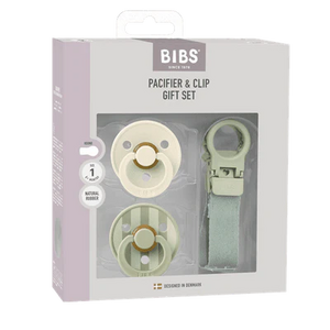Colour Dummy & Loop Clip Gift Set - Sage - Bibs Denmark