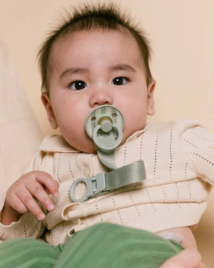 Colour Dummy & Loop Clip Gift Set - Sage - Bibs Denmark