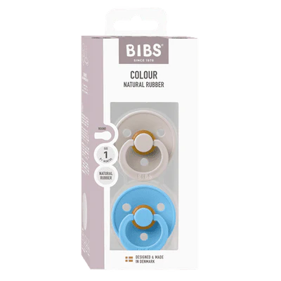 Bibs Dummies - Size One - Mushroom / Breeze - BIBS Denmark