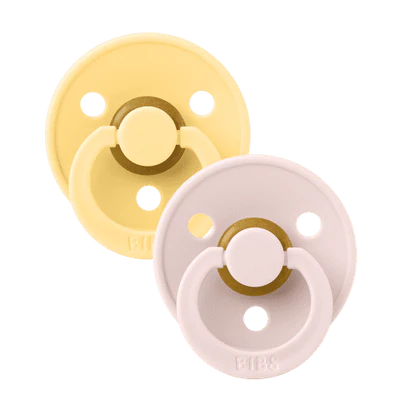 Bibs Dummies - Size Two - Pale Butter / Petal - BIBS Denmark
