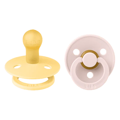 Bibs Dummies - Size Two - Pale Butter / Petal - BIBS Denmark