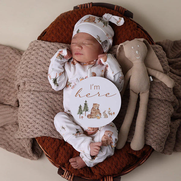 Bears Organic Snugglesuit Convertible Romper - Snuggle Hunny DISCOUNTED