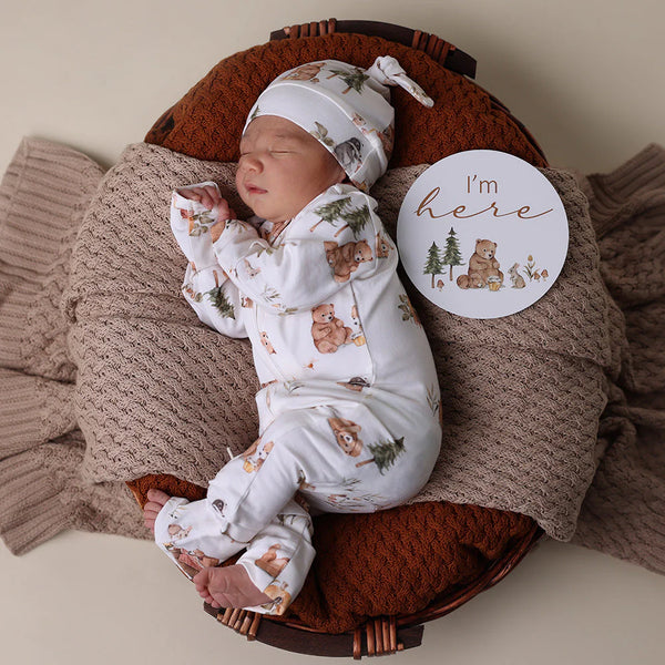 Bears Organic Snugglesuit Convertible Romper - Snuggle Hunny DISCOUNTED