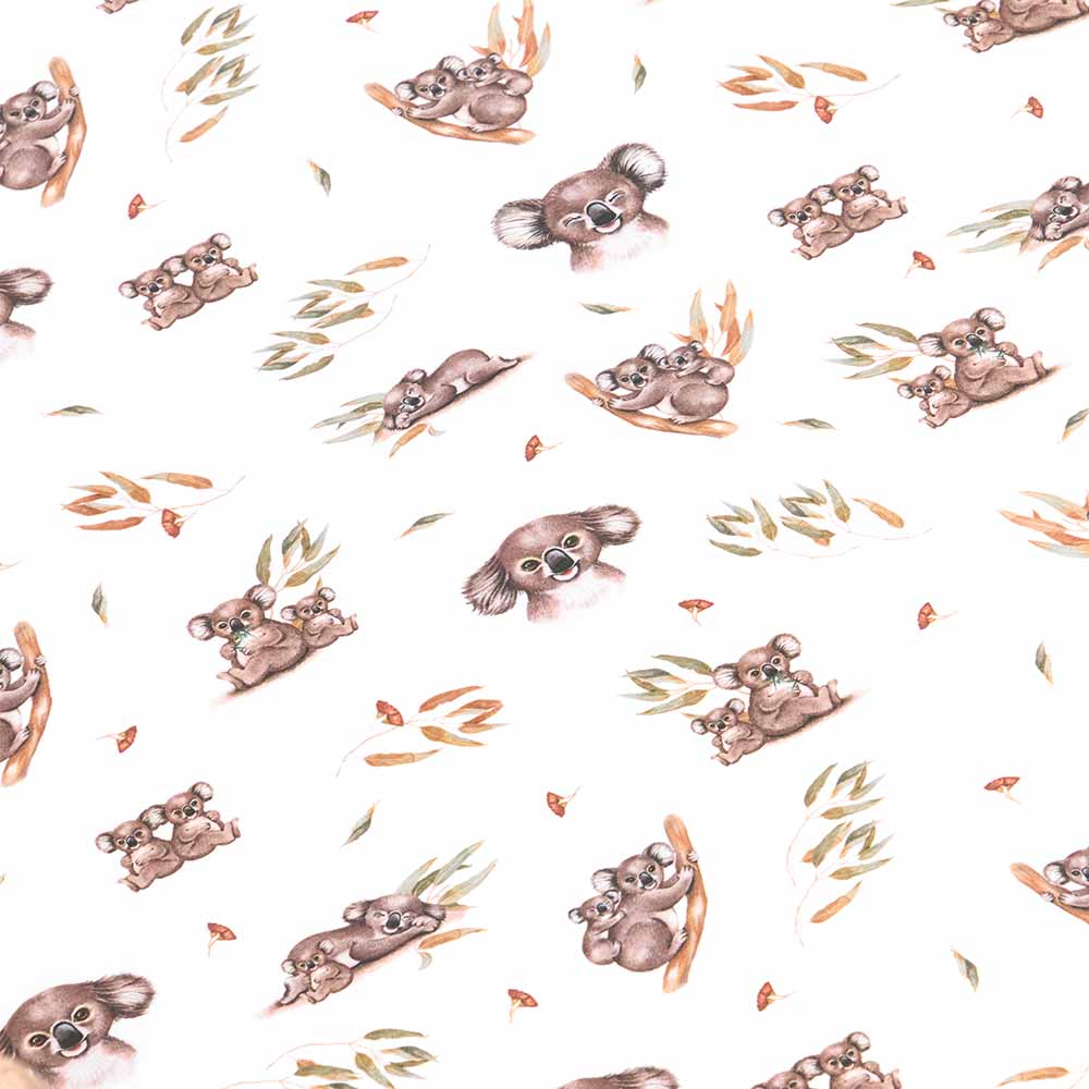 Koala Organic Fitted Cot Sheet - Snuggle Hunny