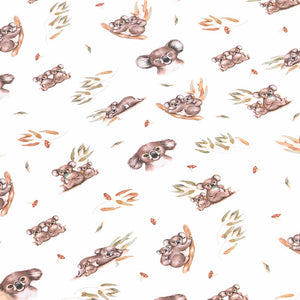 Koala Organic Fitted Cot Sheet - Snuggle Hunny