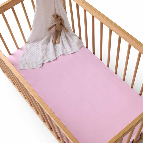 Lilac Organic Fitted Cot Sheet - Snuggle Hunny
