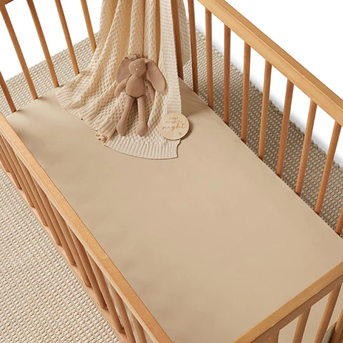 Pebble Organic Fitted Cot Sheet - Snuggle Hunny
