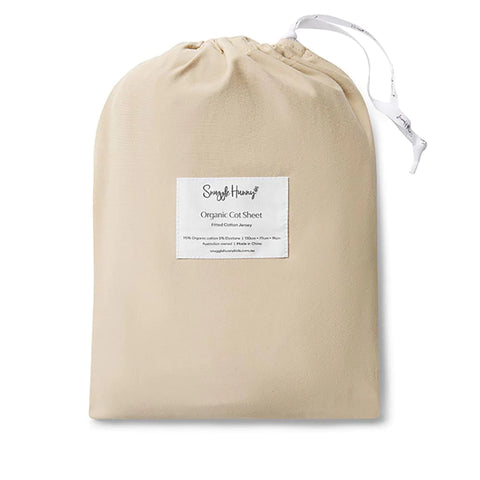 Pebble Organic Fitted Cot Sheet - Snuggle Hunny