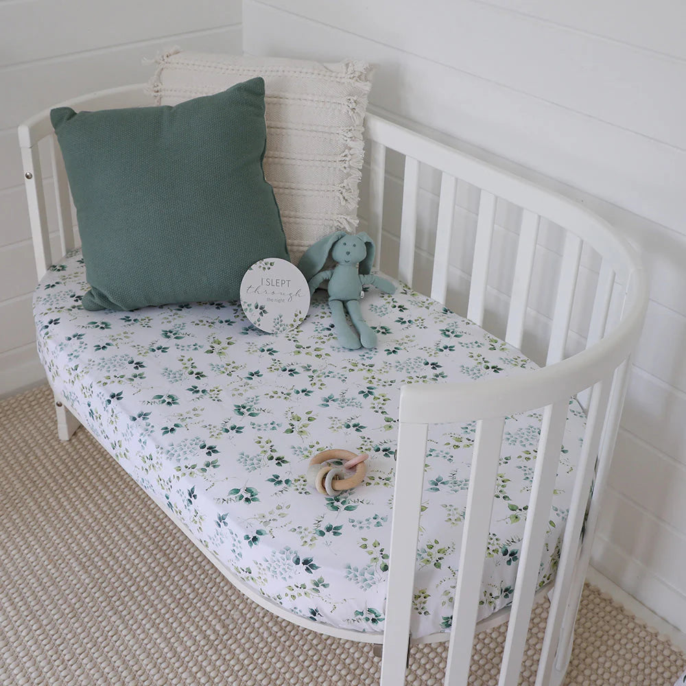 Eden Organic Fitted Cot Sheet - Snuggle Hunny - Snuggle Hunny