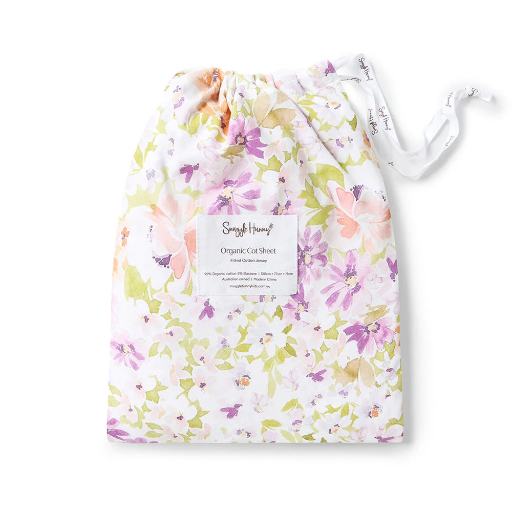 Isla Organic Fitted Cot Sheet - Snuggle Hunny
