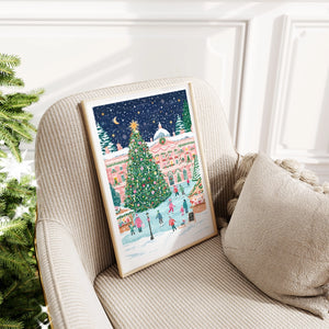 Christmas At Somerset House, London A4 Print - Simply Katy