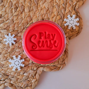 Christmas Playdough | Red | Very Cherry Scented - Jar - Play Sense