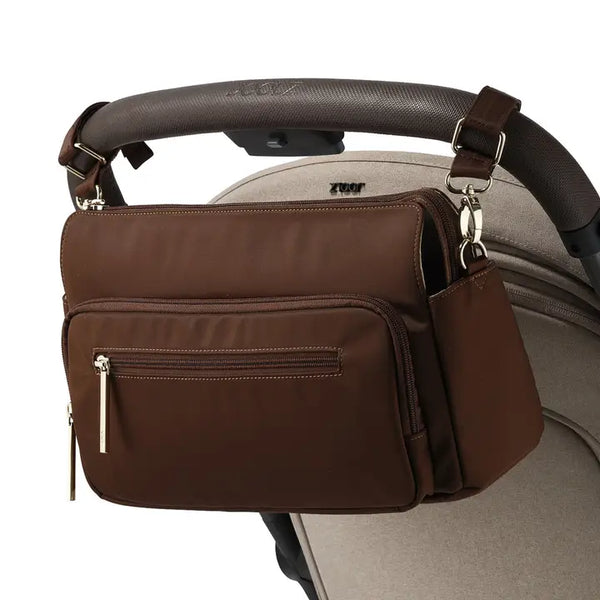 Multitasker Pram Caddy - Chocolate Nylon - OIOI