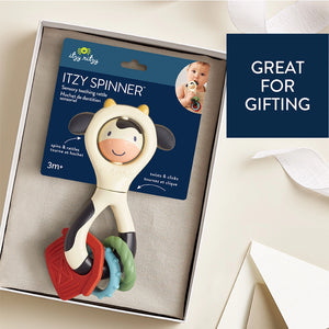 Sensory Teething Rattle - Carmen the Cow - Itzy Ritzy