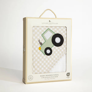 Hooded Towel - Tractor Ride - Living Textiles