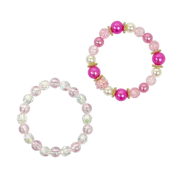 Mermaid Pearl Bracelet Set - Pink Poppy