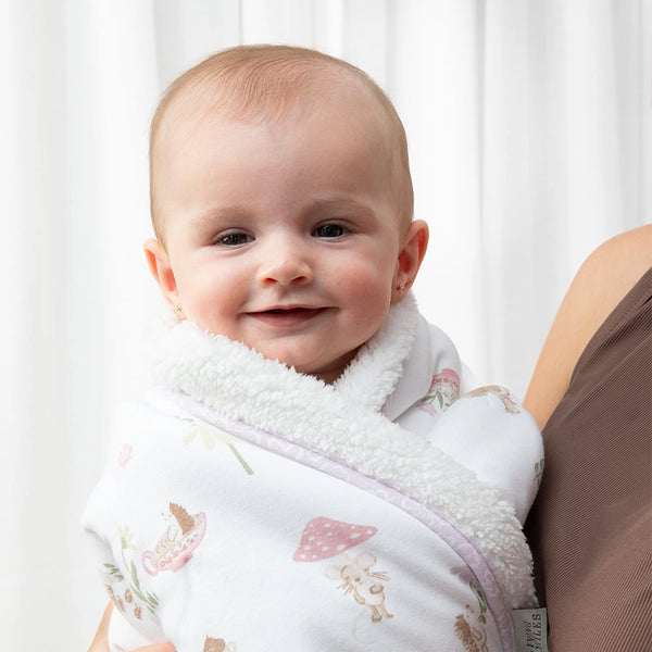 Jersey Sherpa Pram Blanket - Whimsical Wonderland - Living Textiles