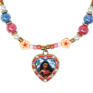 Disney Moana Necklace and Bracelet Set - Pink Poppy