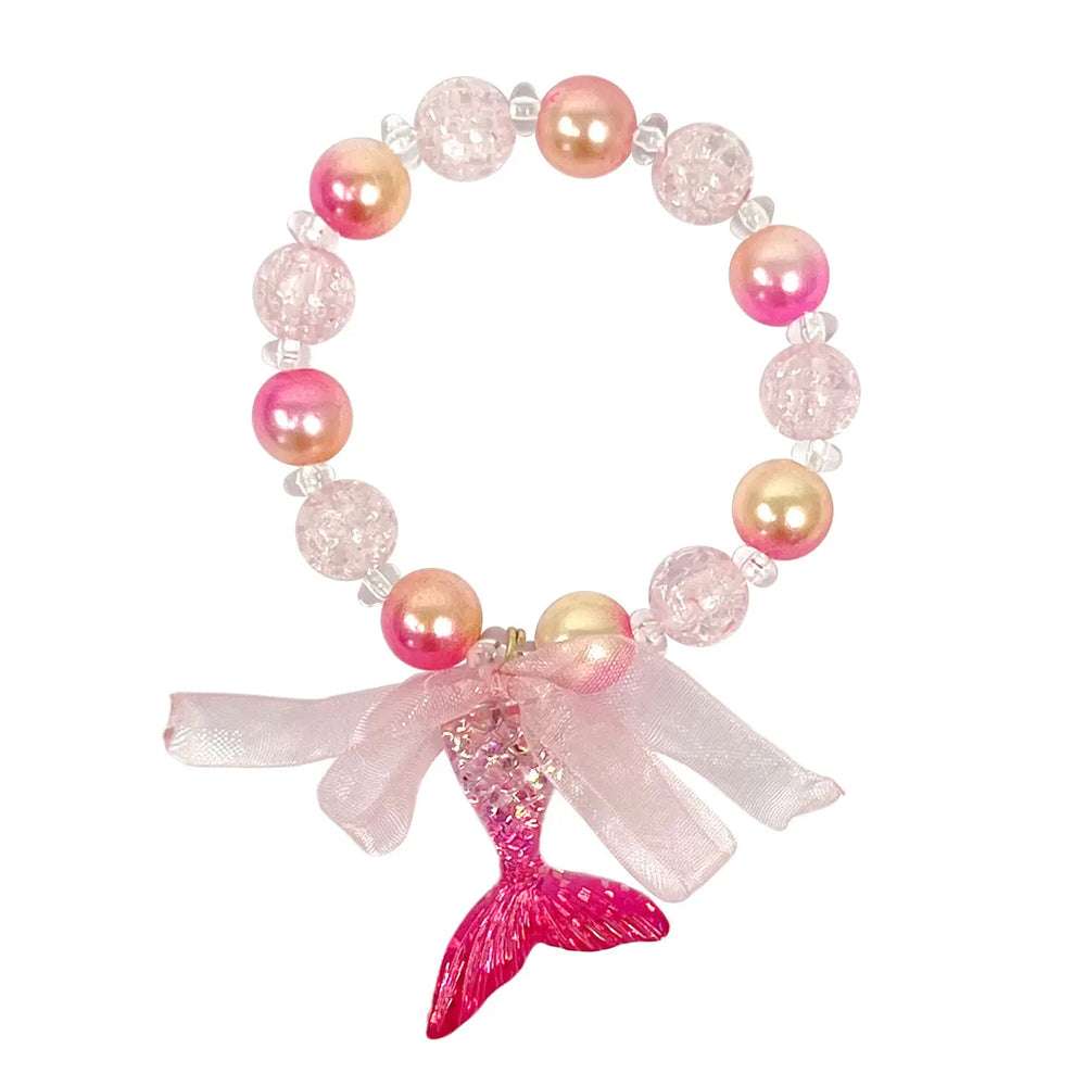 Mermaid Tail Bracelet - Pink Poppy