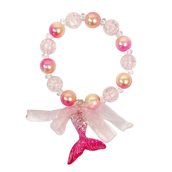 Mermaid Tail Bracelet - Pink Poppy