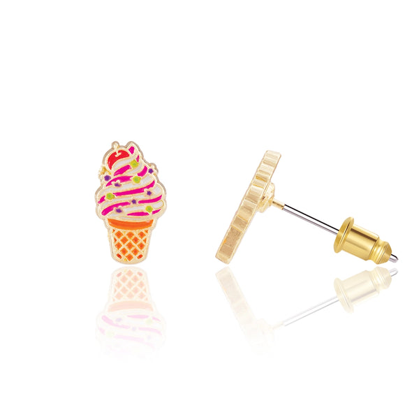 Soft Serve Swirl Cutie Stud Earrings - Girl Nation DISCOUNTED