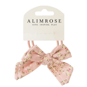 Bow Hair Tie Set Posy Heart - Alimrose